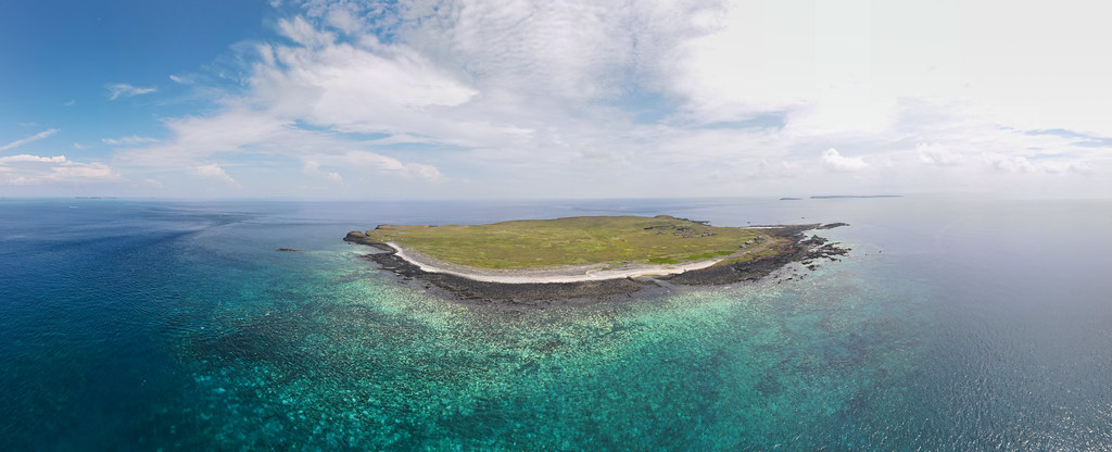 2020年9月，南方四島西吉嶼南岸珊瑚白化狀況。照片提供：蘇淮。