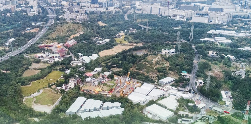 竹科寶山2期擴建地區空照圖。圖片來源：環評書件