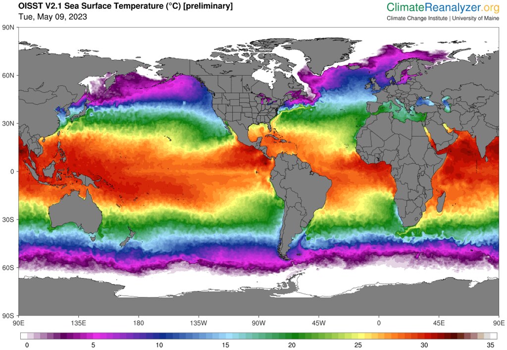 領先聖嬰現象還沒來 全球海溫已衝破1981年以來最高紀錄